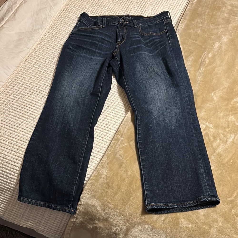 Lucky Brand Easy Rider Crop Dark Wash Denim Jean